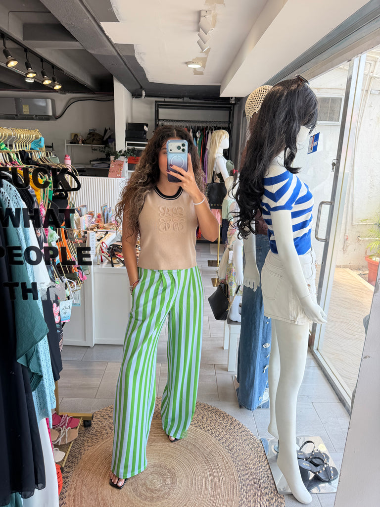 Pantalón Capri Verde