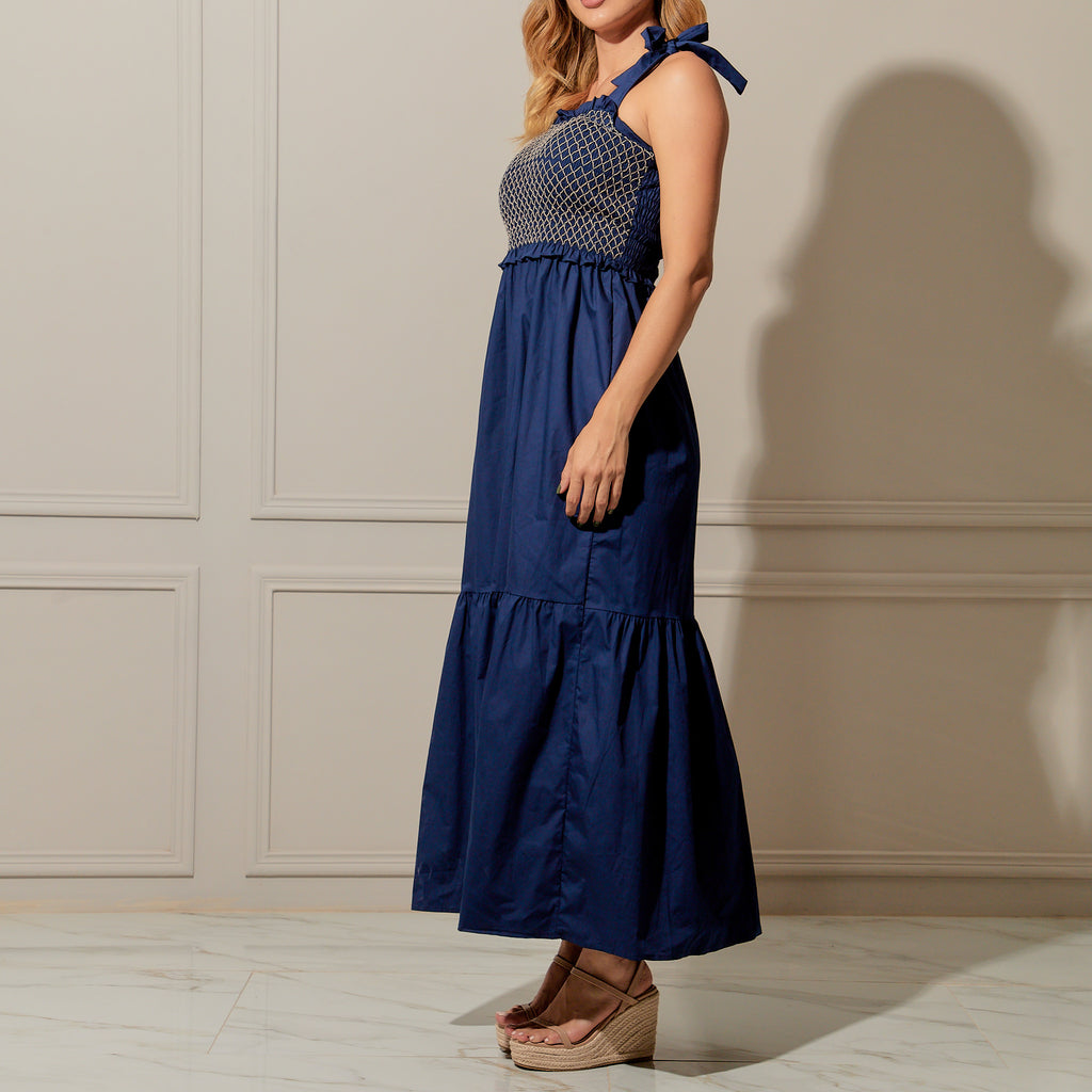 Vestido Melina azul marino