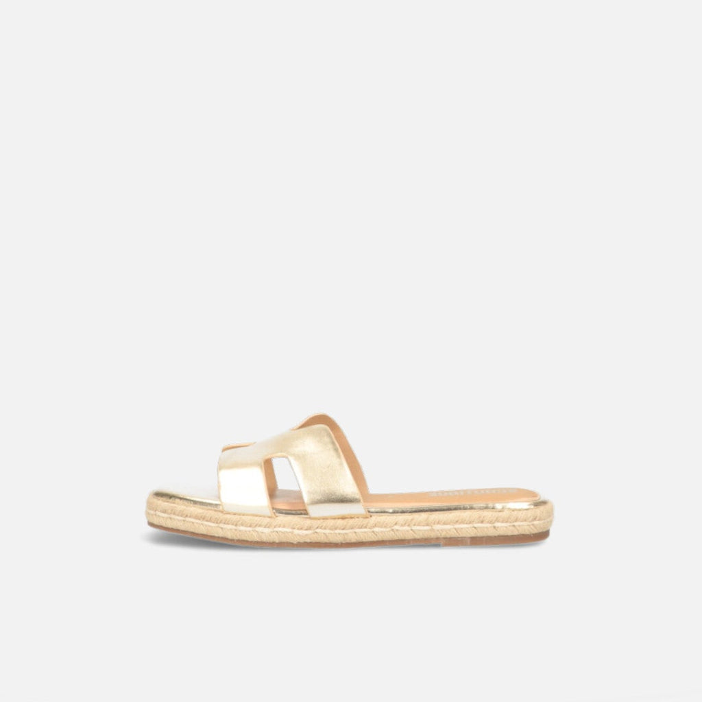 Sandalias Fedra doradas
