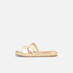 Sandalias Fedra doradas