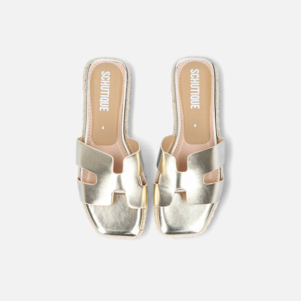 Sandalias Fedra doradas