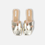 Sandalias Fedra doradas