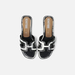Sandalias Orsay negras
