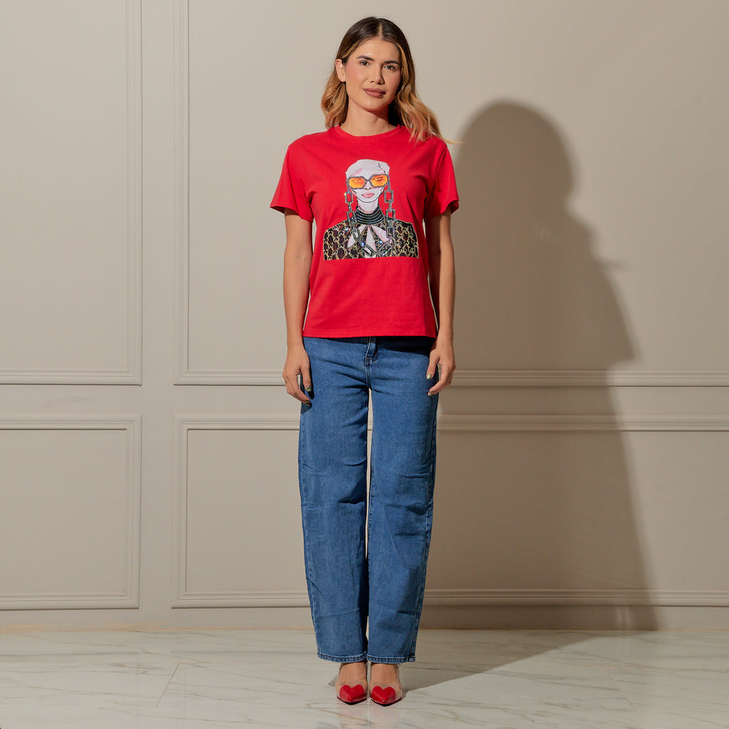 Playera Bobbie roja