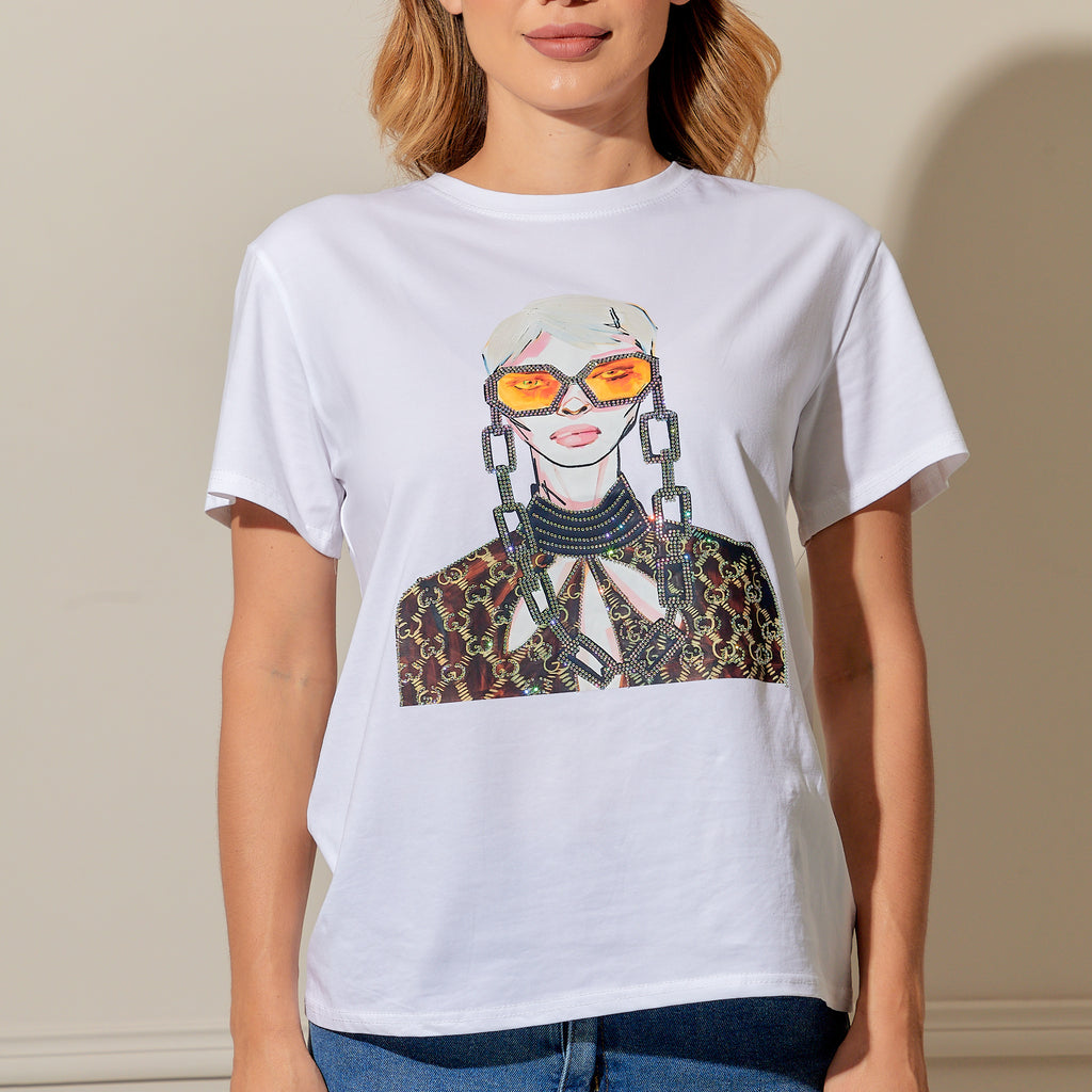Playera Bobbie blanca