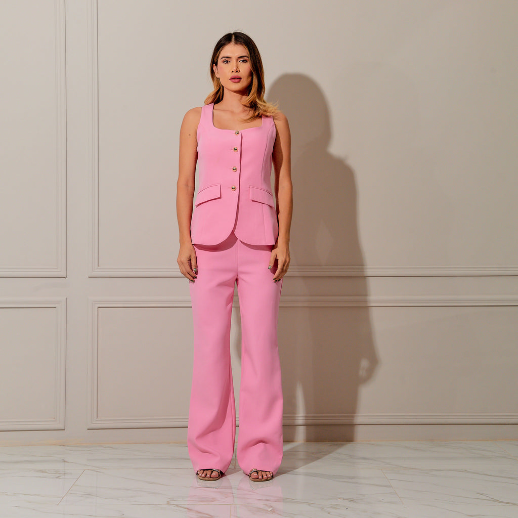 Conjunto Boss rosa