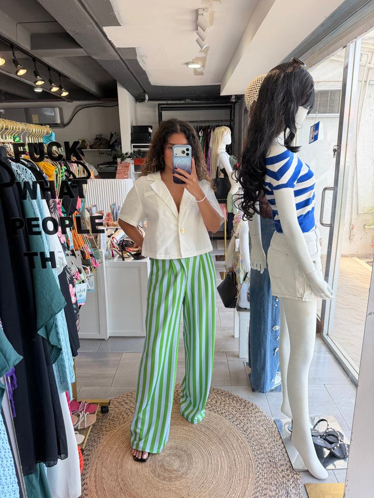 Pantalón Capri Verde