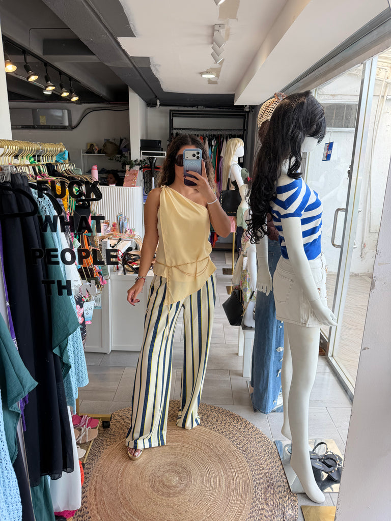 Pantalón Capri Beige