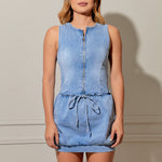 Vestido Zienna denim claro