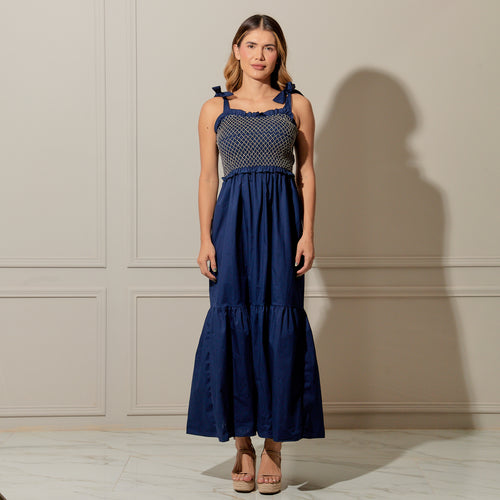 Vestido Melina azul marino