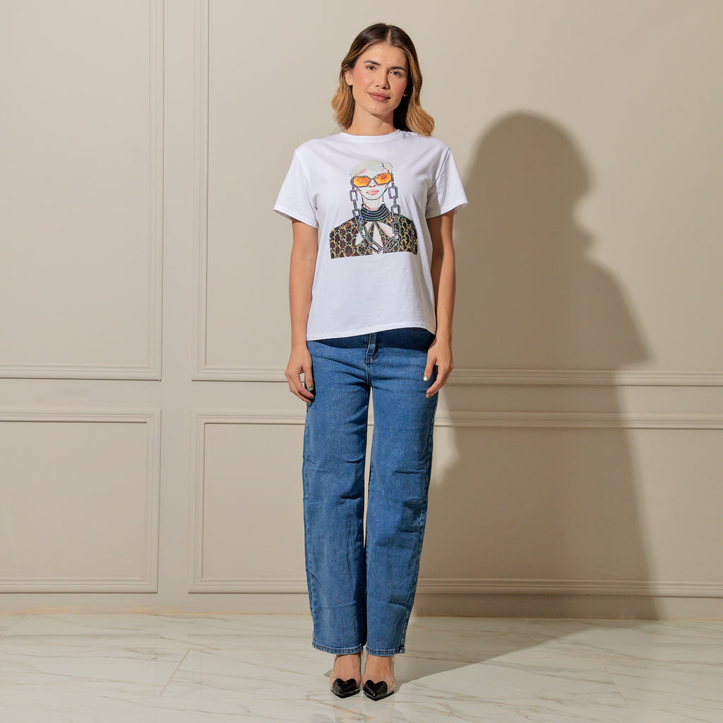 Playera Bobbie blanca