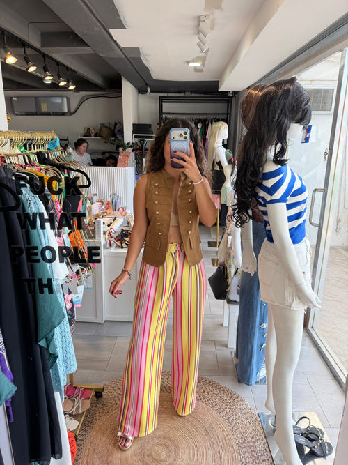 Pantalón Capri Rosa