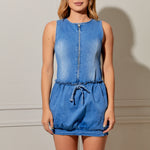 Vestido Zienna denim oscuro