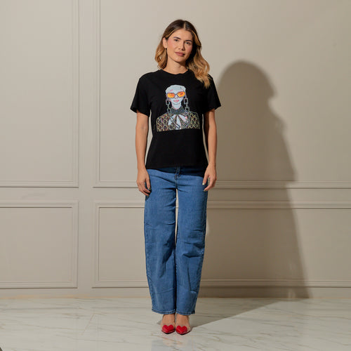 Playera Bobbie negra