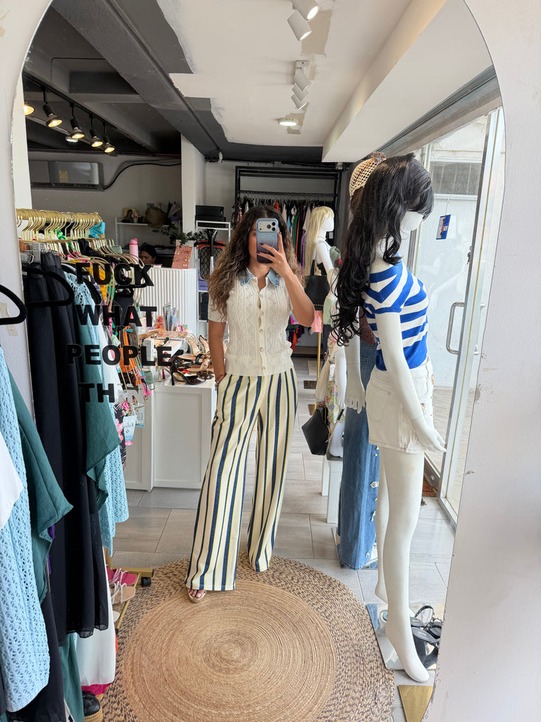 Pantalón Capri Beige