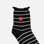 Calcetas negras heart
