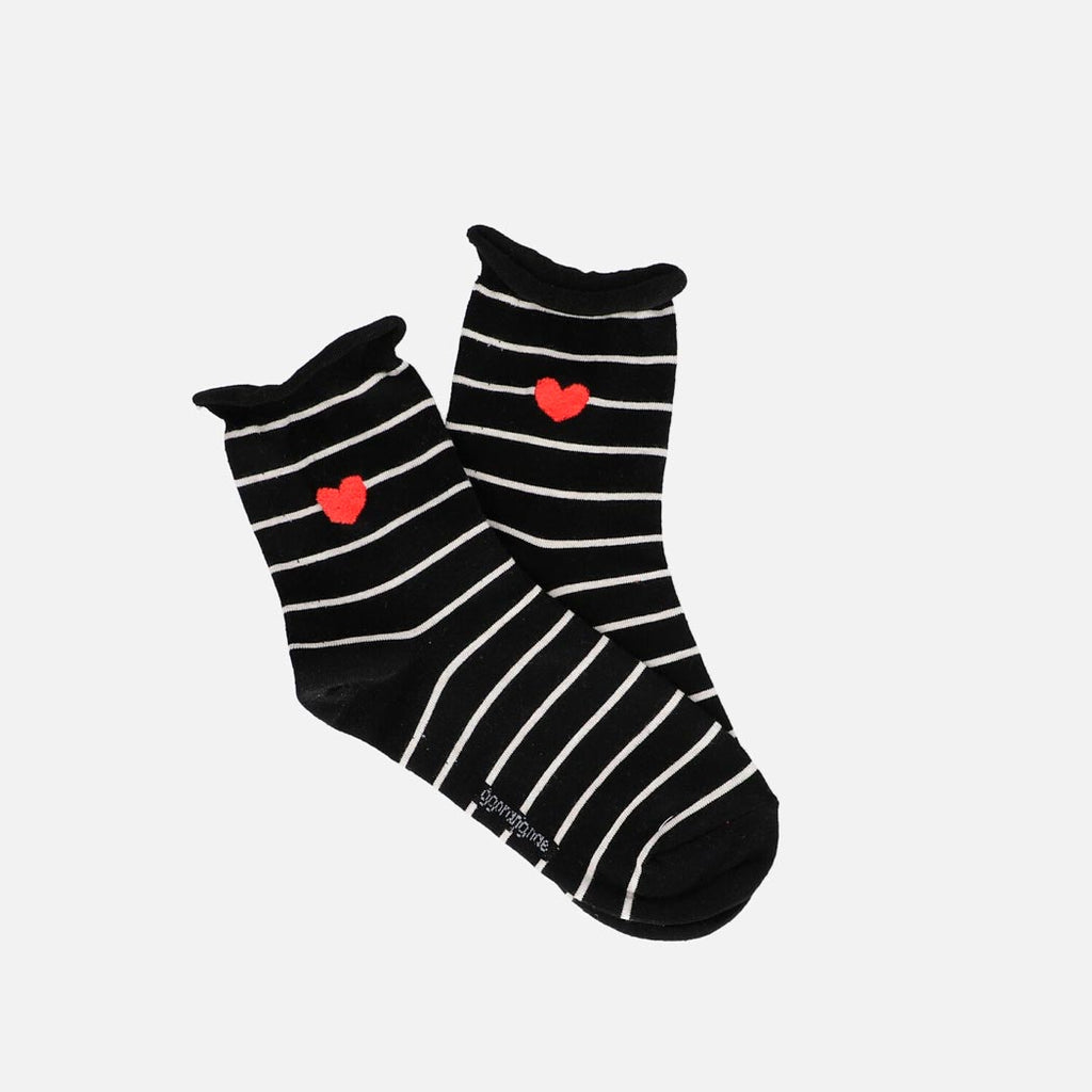 Calcetas negras heart