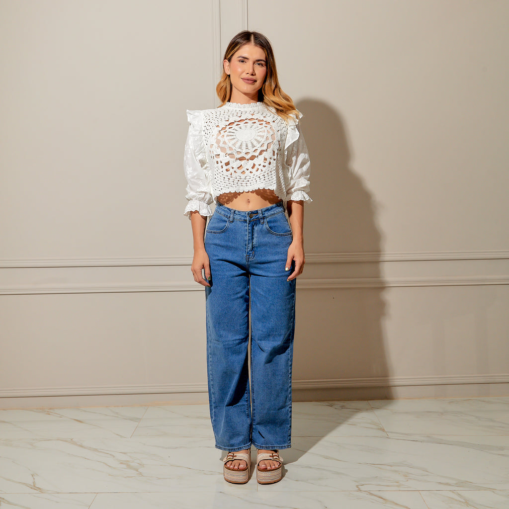 Blusa Alina blanca