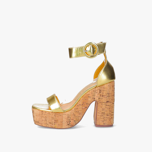 Zapatillas Rebeca doradas